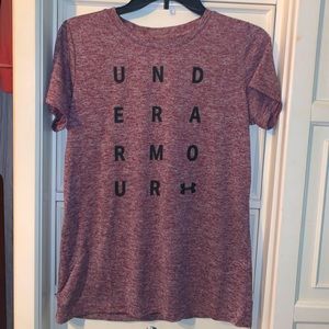 UA Maroon Heather Velocity Tee